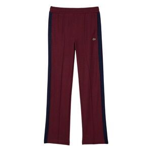 Lacoste Womens/Ladies Woven Open Hem Sweatpants / Red